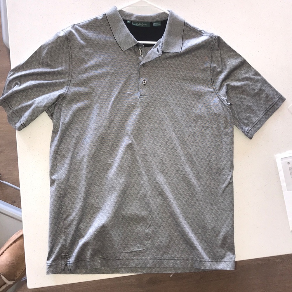 Men’s Large Bobby Jones golf polo shirt - gray.